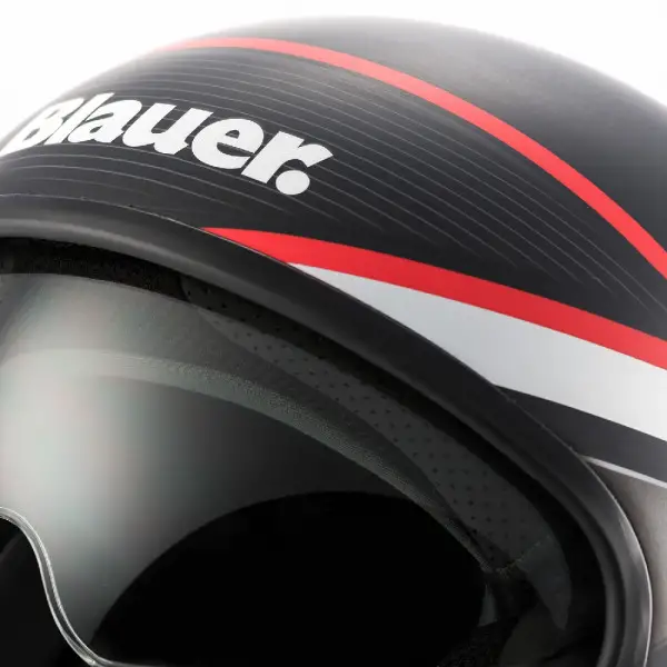 Blauer jet helmet Pilot 1.1 graphic B fiber matt black