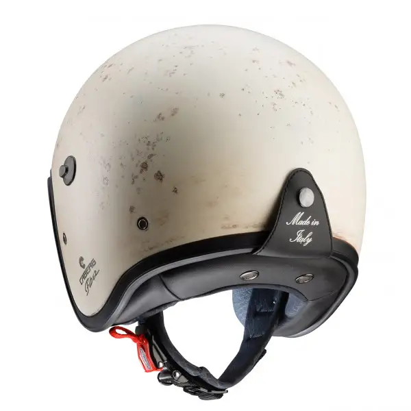 Caberg Freeride Old White fiber jet helmet