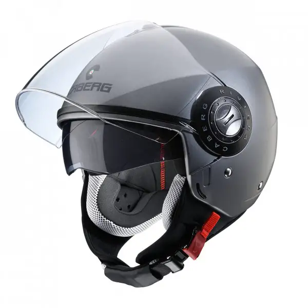 Caberg Riviera V3 jet helmet matt gun metal