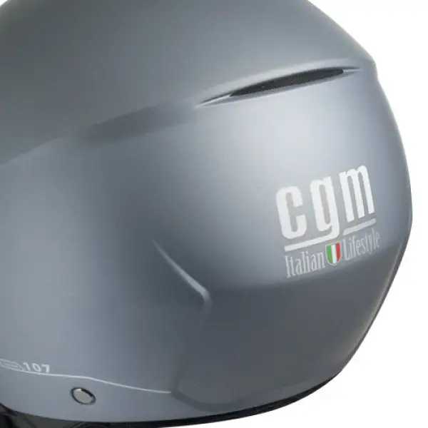 CGM 107A Florence shaped visor jet helmet metal orange