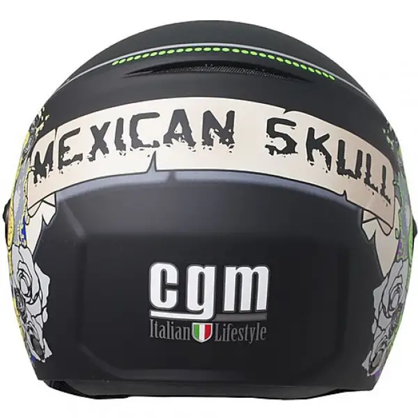 CGM 107S Cancun jet helmet short visor matt Black