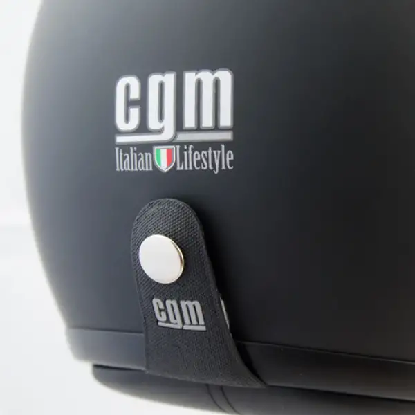 CGM 133A Vintage jet helmet rubber Black