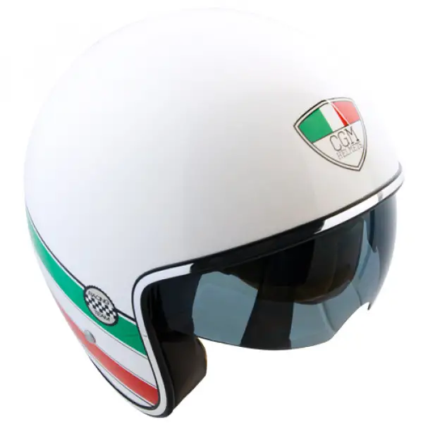 CGM 133I Italia jet helmet Green White Red