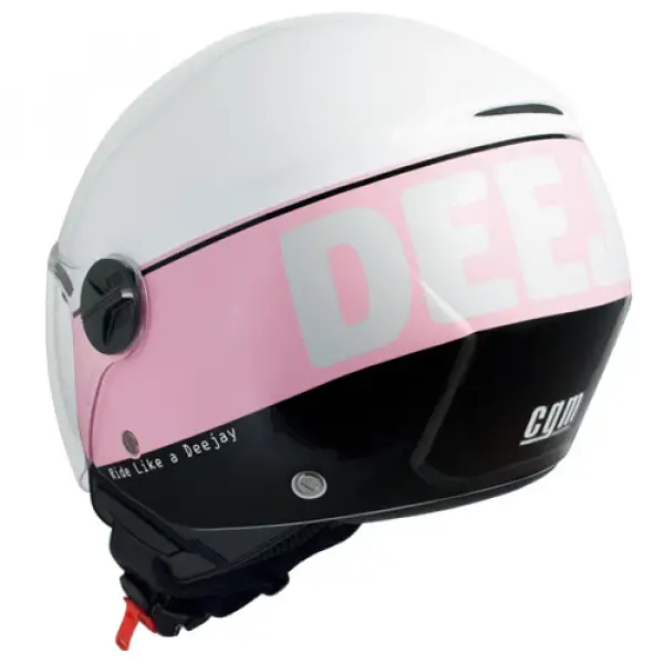 CGM Deejay 107DJ3 jet Helmet Metal Pink