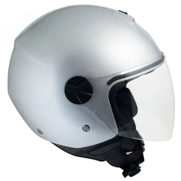 CGM Florence 107A jet Helmet Metal Silver