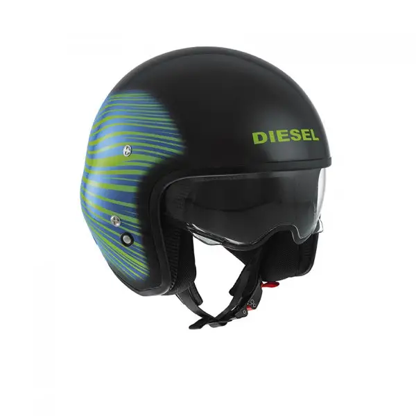 Casco jet Diesel by Agv Hi-Jack Multi HJ1 nero verde blu