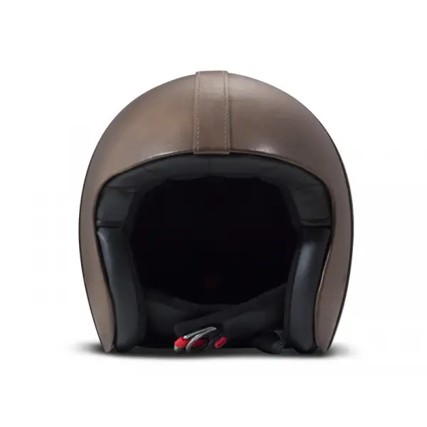 DMD Leather Vintage Bowl jet helmet Smoked carbon Grey