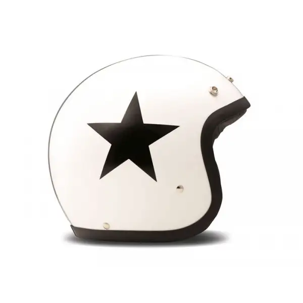 DMD jet helmet Vintage Star white