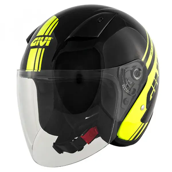 Givi jet helmet 30.3F Geneve black fluo yellow