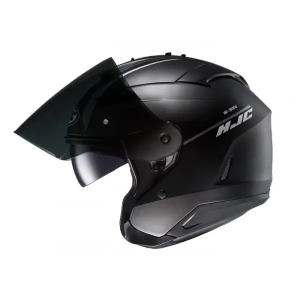 HJC IS-33 II Niro MC5SF jet helmet black gray