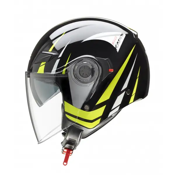 Casco jet Kappa KV22 Florida Arrow nero