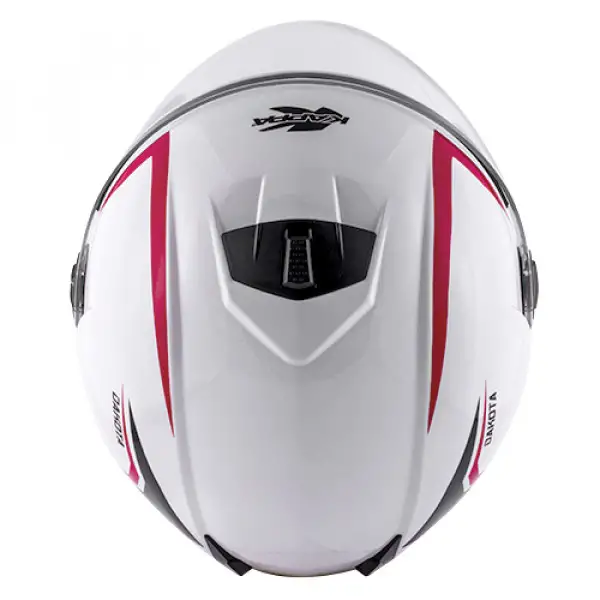 Kappa jet helmet KV26 Dakota red gloss white