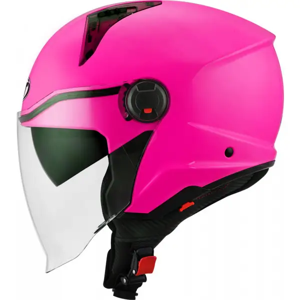 Kyt D-CITY Plain Fuchsia Fluo jet helmet