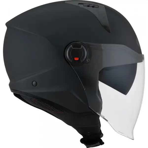 Kyt D-CITY Plain Jet Helmet Matte Black