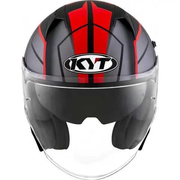 Kyt NF-J MOTION jet helmet Matt Red Fluo