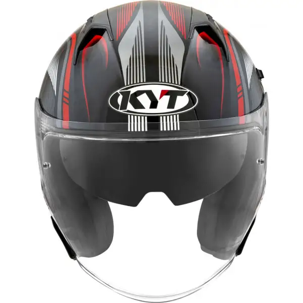 kyt NF-J RADAR jet helmet Red