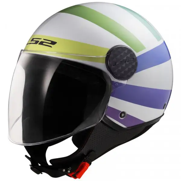 LS2  Helmet Jet  OF558 Sphere Lux 2 Swirl rainbow