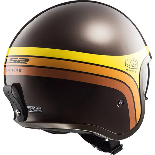 LS2 OF599 SPITFIRE SUNRISE jet helmet Marrone