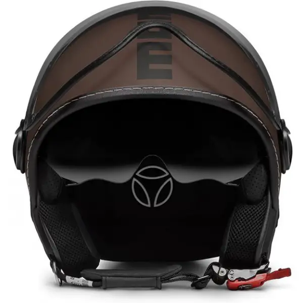 Momo Design jet helmet Fighter EVO tobaco black