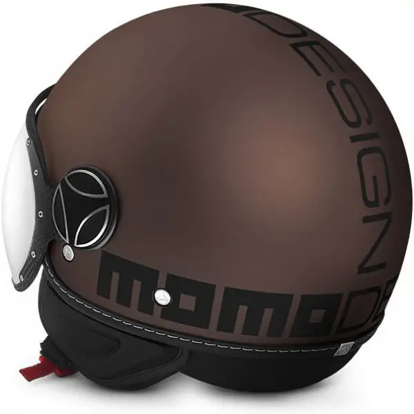 Momo Design jet helmet Fighter EVO tobaco black