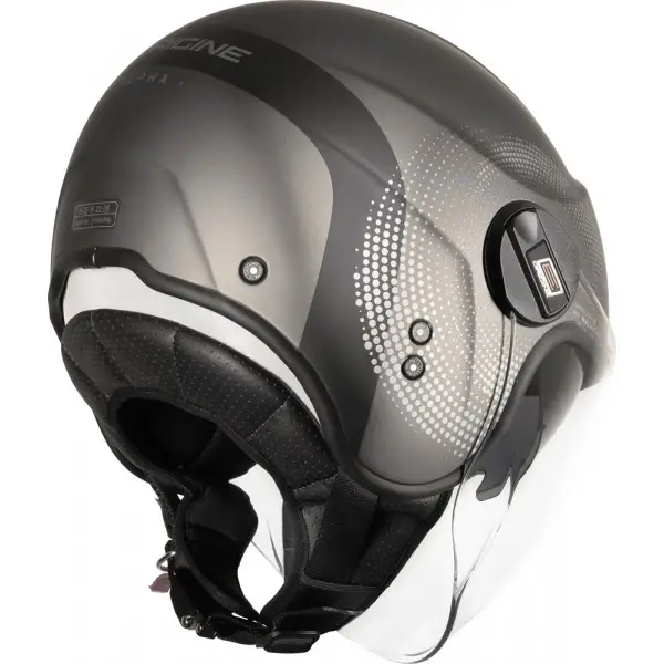 Jet helmet Origine Alpha Track Matt Titanium Black