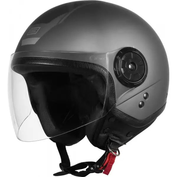 Jet helmet Origine Neon Scoop Matt Titanium Black