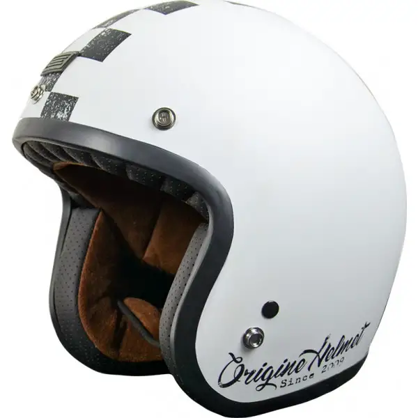 Origine Primo Scacco jet helmet Matt Black White