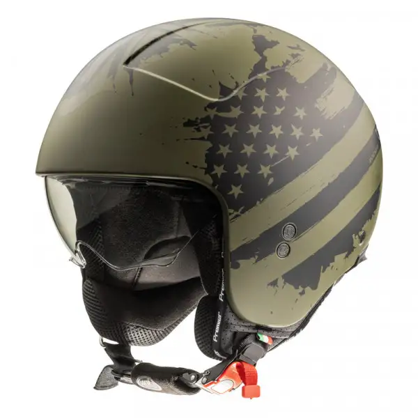 Premier jet helmet ROCKER AM MILY BM Matt Military Green