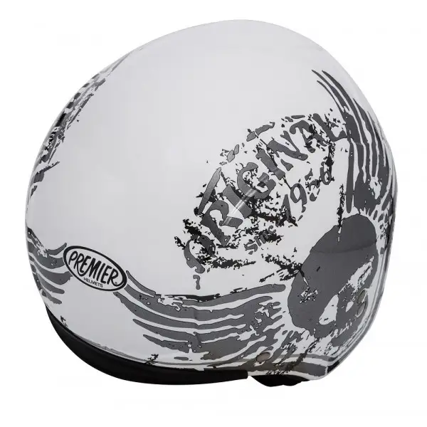 Premier ROCKER K8 jet helmet White Silver