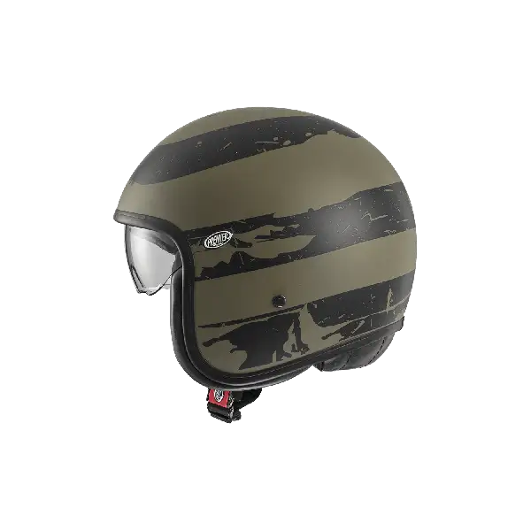 Premier VINTAGE jet helmet US MILY BM 22.06 Military Green Black