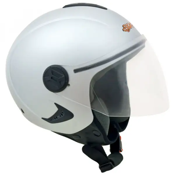 Ska-P 1RH Iridium jet helmet Silver