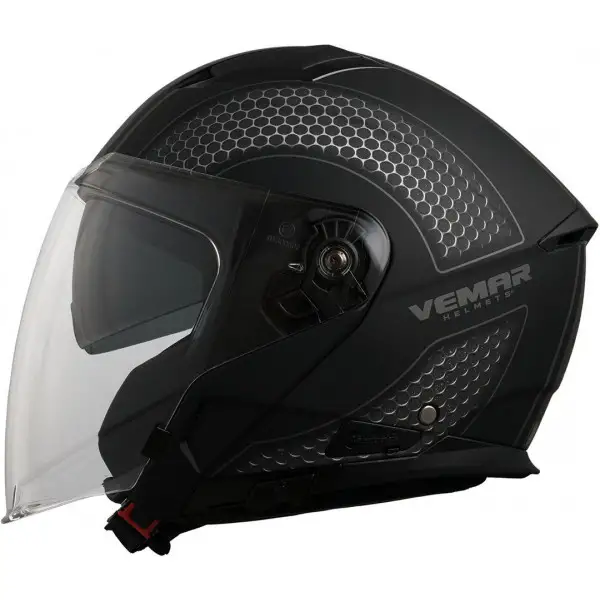 Vemar Feng Hive jet helmet Matt Black