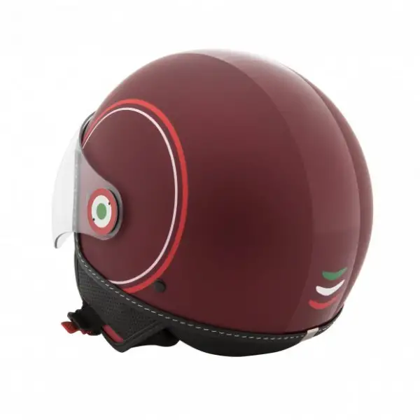 Vespa Modernist jet helmet Matt Red