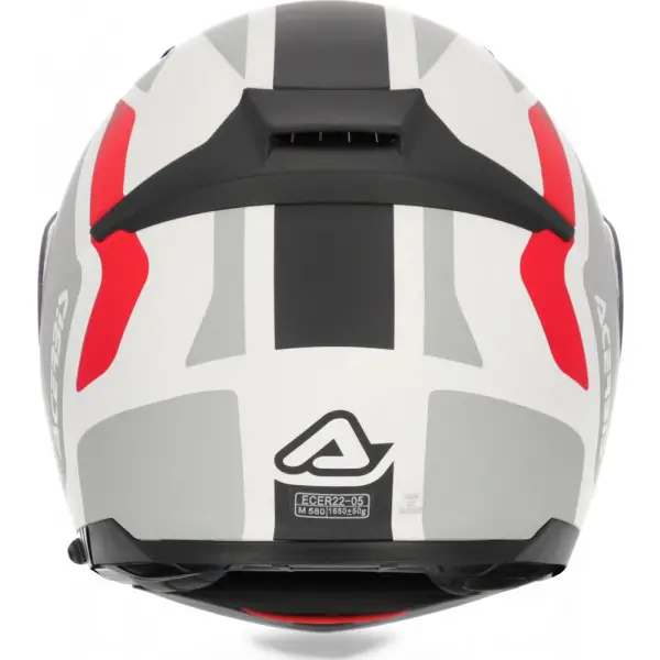 Acerbis REDERWEL modular helmet white red