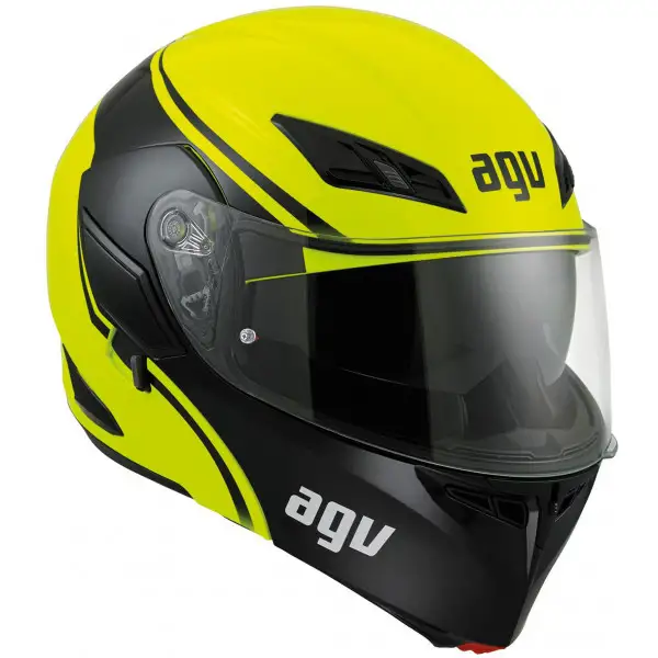 Agv Compact ST Multi Course yellow black Pinlock modular helmet