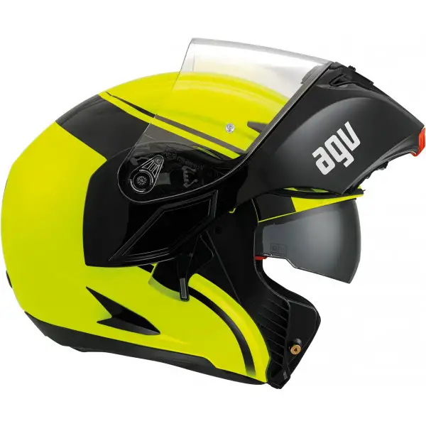 Agv Compact ST Multi Course yellow black Pinlock modular helmet