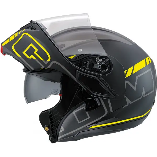 Agv Compact ST Multi Seattle matt black silver yellow fluo Pinlock modular helmet