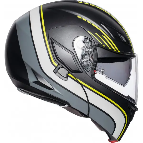AGV COMPACT ST PLK MULTI BOSTON modular helmet matt black gre yellow