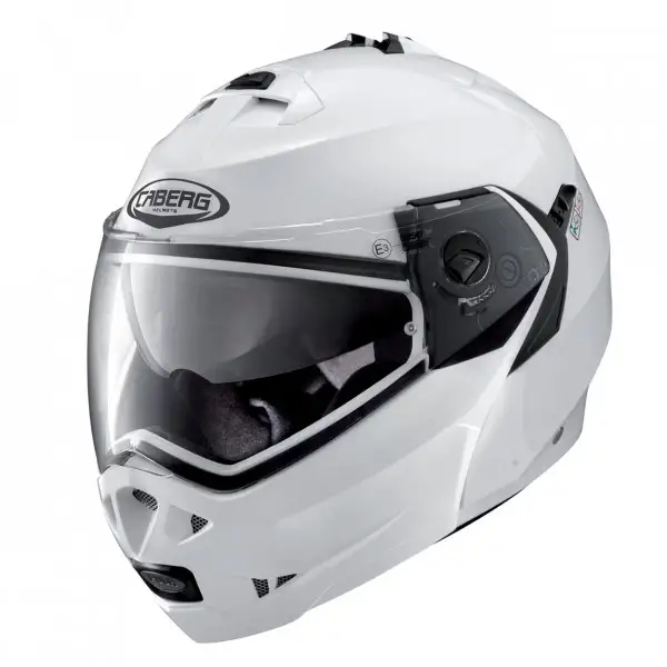 Caberg Duke II flip up helmet metal white