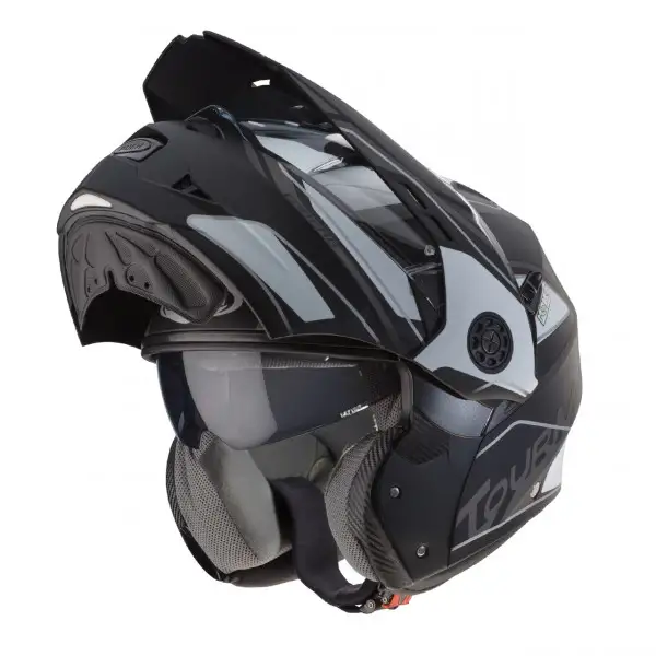 Caberg Tourmax flip up helmet Marathon Black White Anthracite