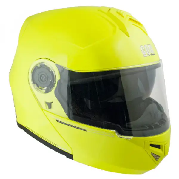 CGM Dubai 504A open face Helmet Metal Fluo Yellow