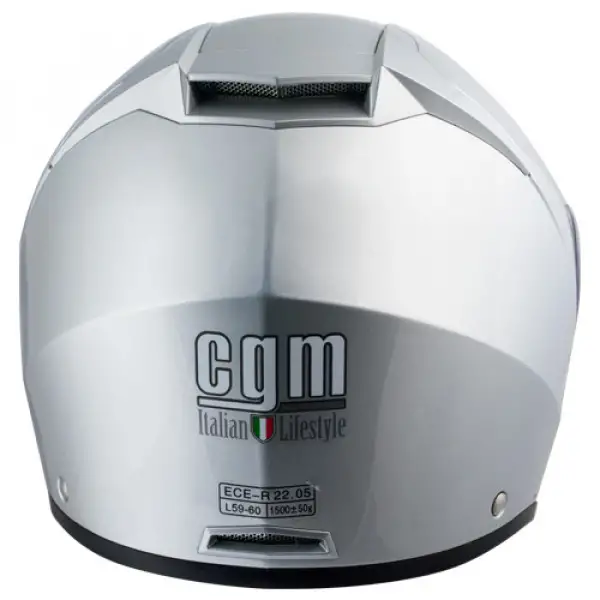 CGM Dubai 504A open face Helmet Metal Silver