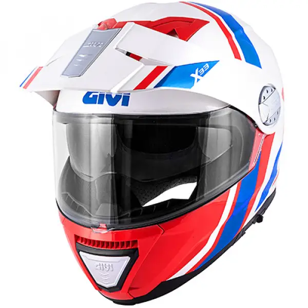 Givi X.33 CANYON DIVISION modular helmet Glossy white red blue