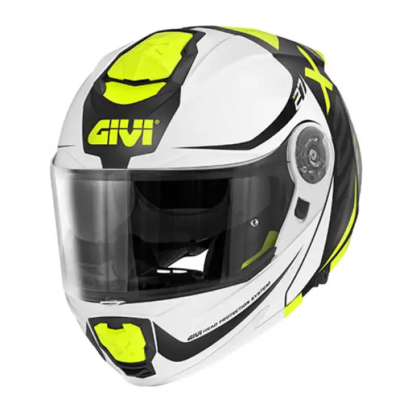 Givi X.27 DIMENSION flip up helmet Black White Yellow