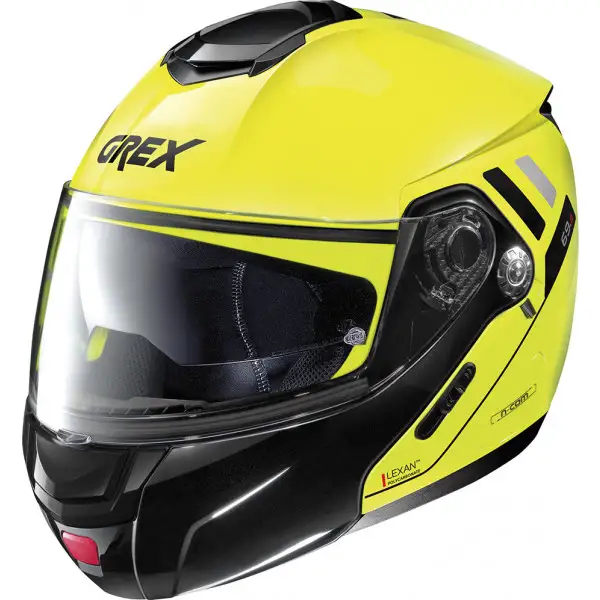 GREX G9.2 OFFSET N-COM flip-up helmet Yellow Led Black