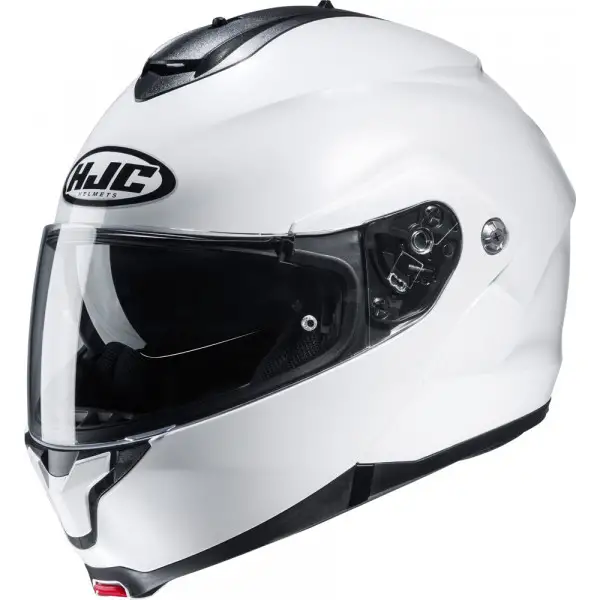 HJC C91 SOLID flip up helmet Bianco Perla Ryan