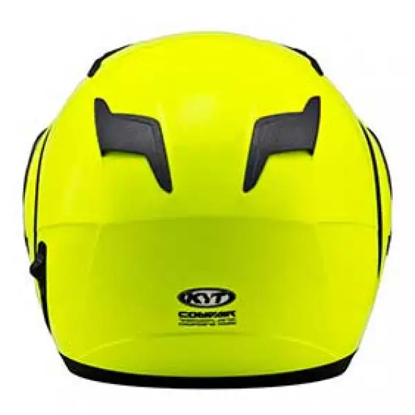 KYT modular helmet Convair Plain yellow fluo