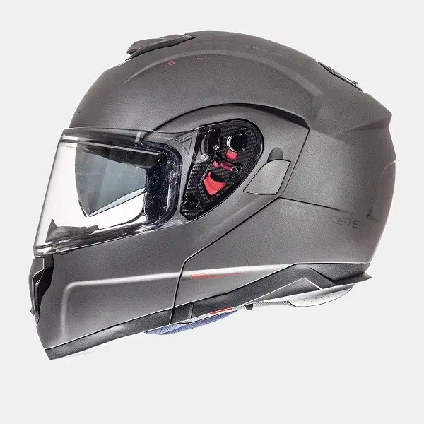 Mt Helmets Atom Sv Solid Matt Titanium Flip Up Helmet