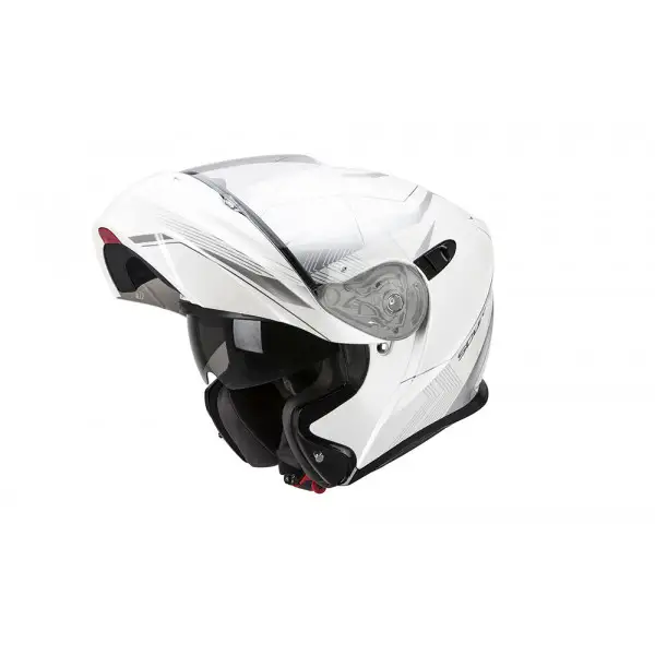 Casco modulare Scorpion Exo 920 Gem Bianco Argento