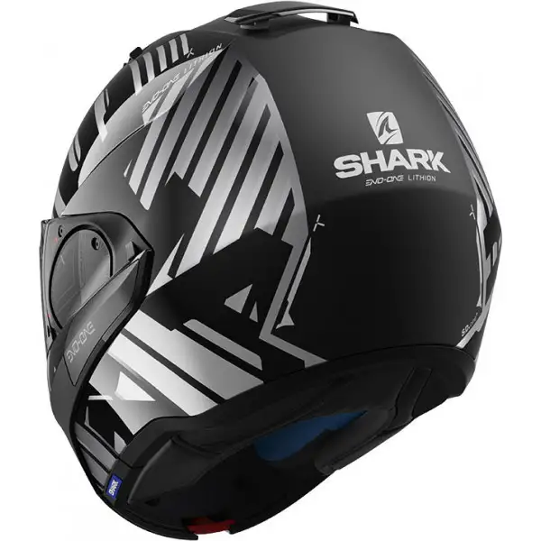 Shark EVO-ONE 2 LITHION DUAL modular helmet Black Chrome Anthracite